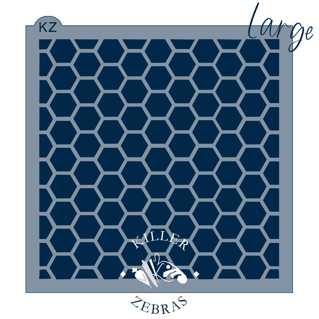 5.5 x 5.5 Stencil Honeycomb Stencil Large