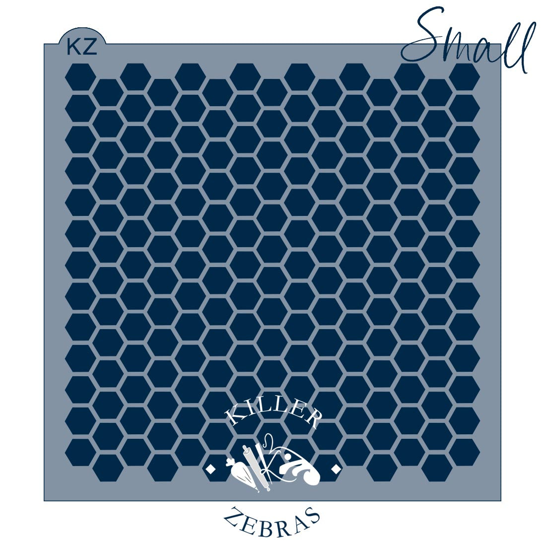 5.5 x 5.5 Stencil Honeycomb Stencil Small