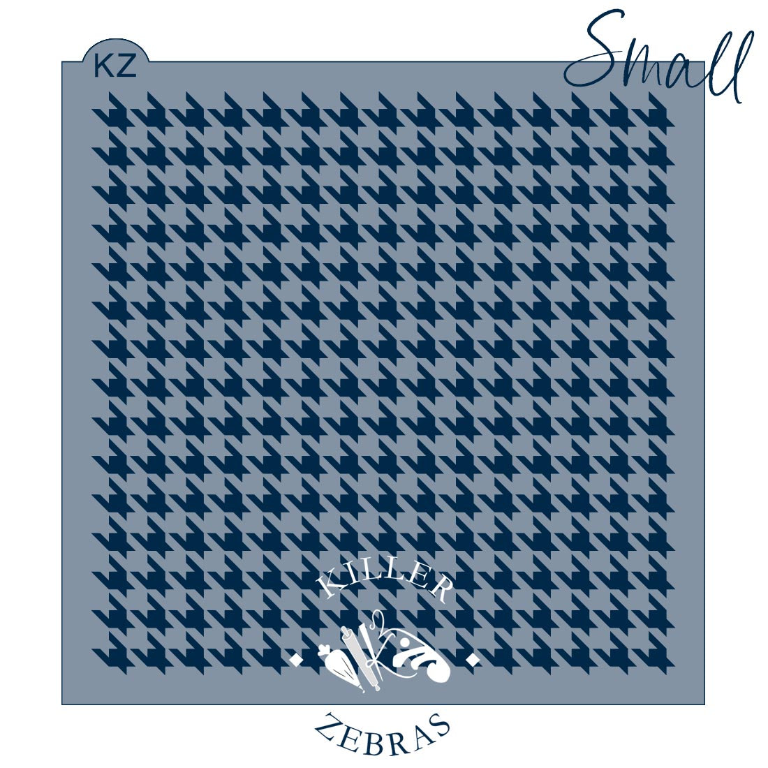 5.5 x 5.5 Stencil Houndstooth Stencil Small