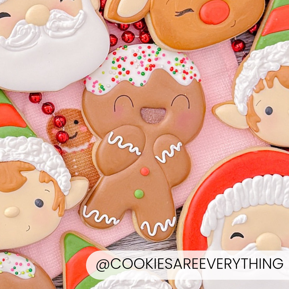 Cookie Cutters Cute Gingerbread Men Cutter/Stencil Set of 3