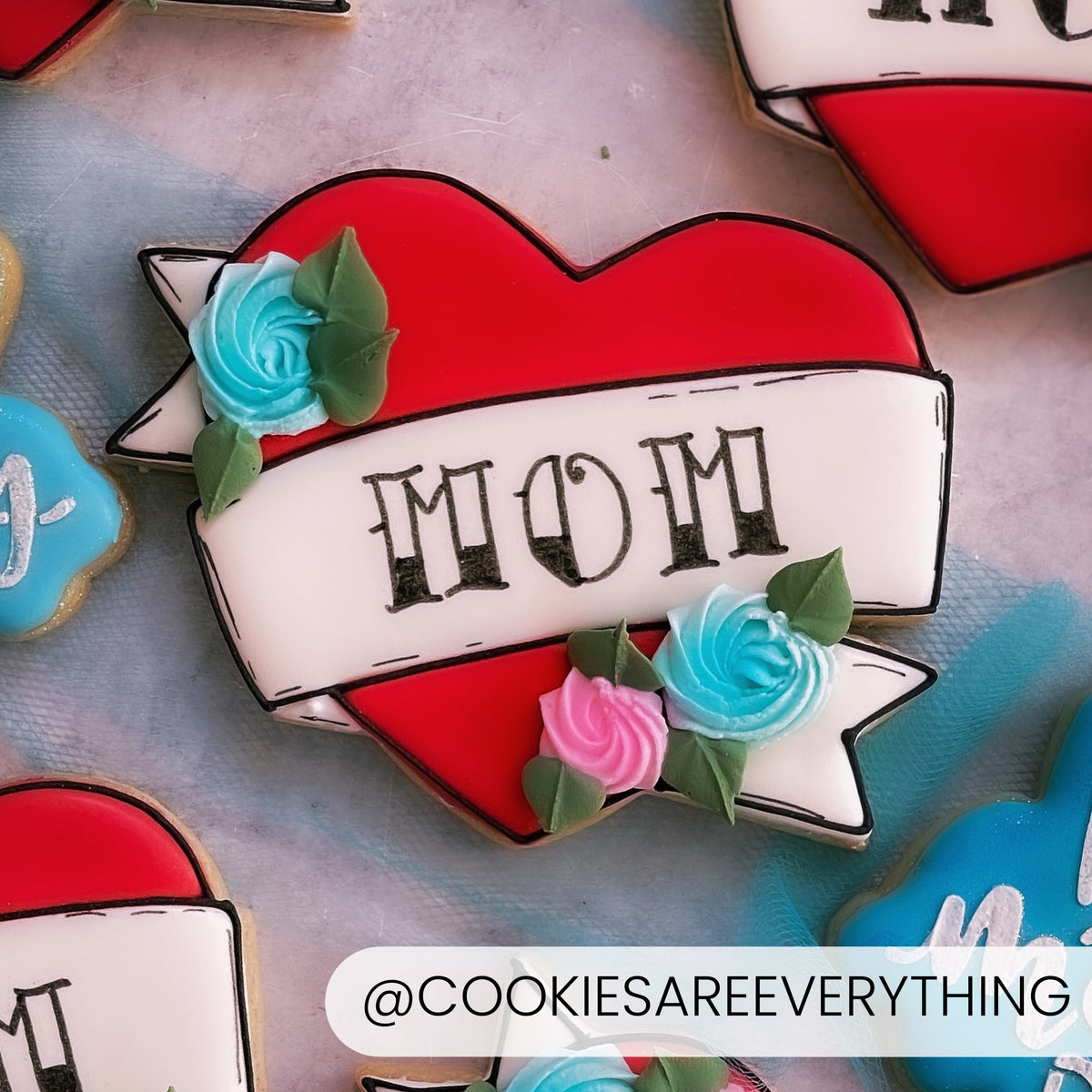 Cookie Cutters Heart Banner Cutter/Stencil