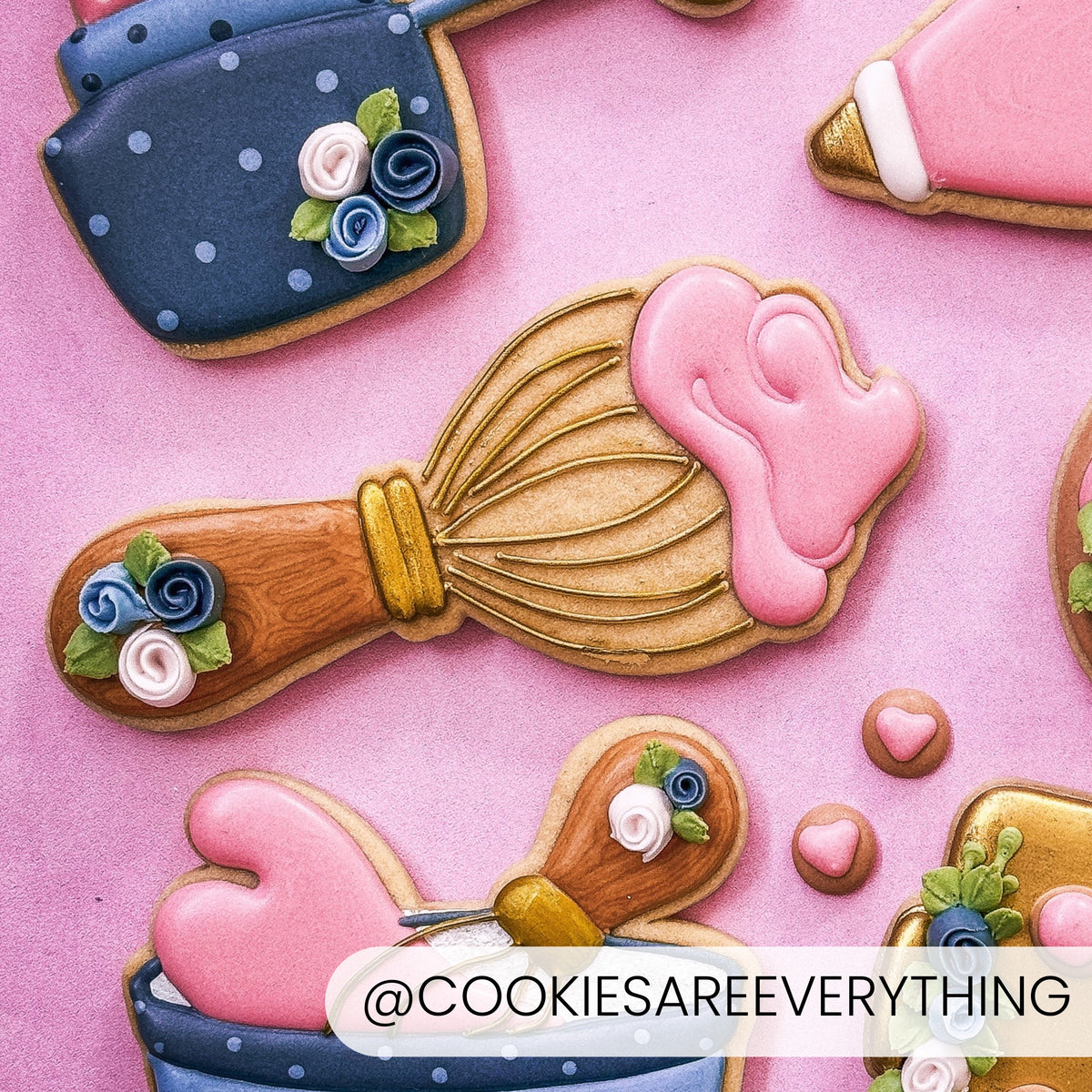 Whisk With Frosting – Cookie Cutter &amp; Stencil Set