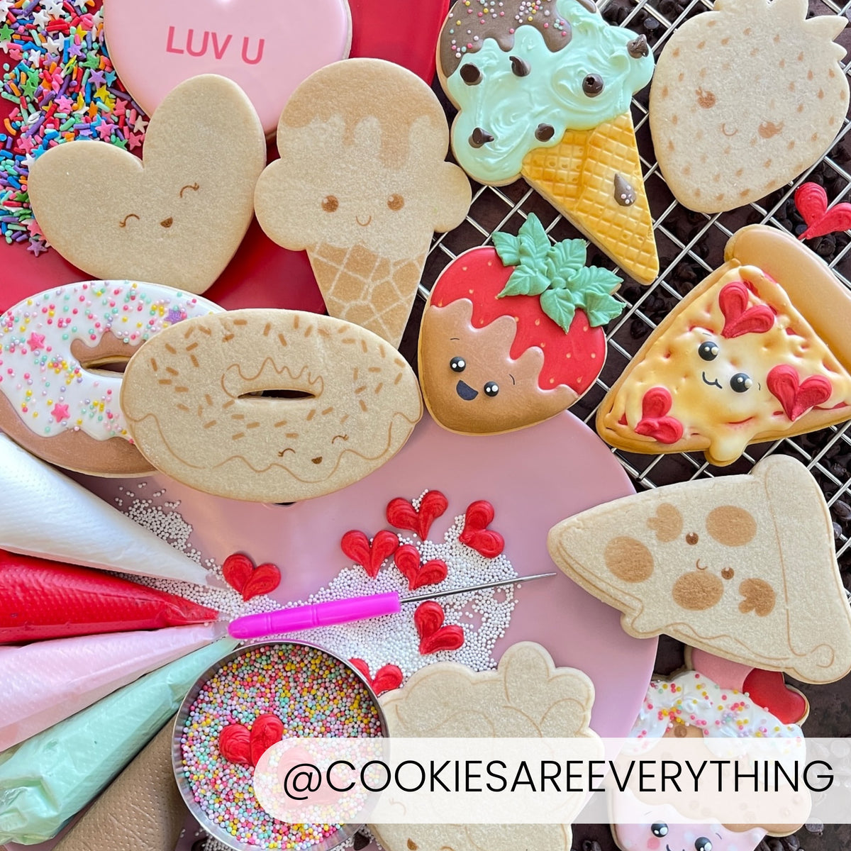 Pizza – Cookie Cutter &amp; Stencil Set