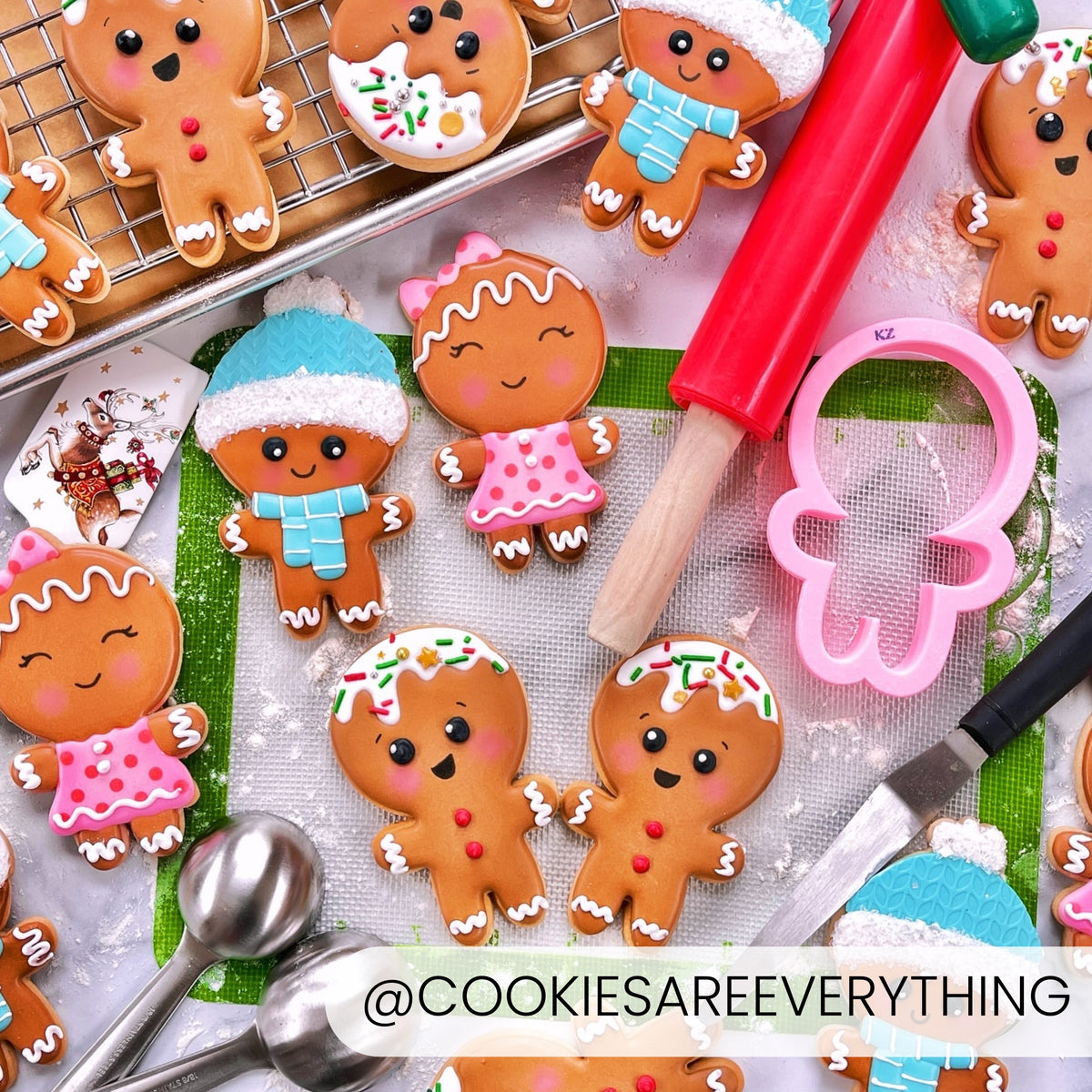 Gingerbread Girl – Cookie Cutter &amp; Stencil Set