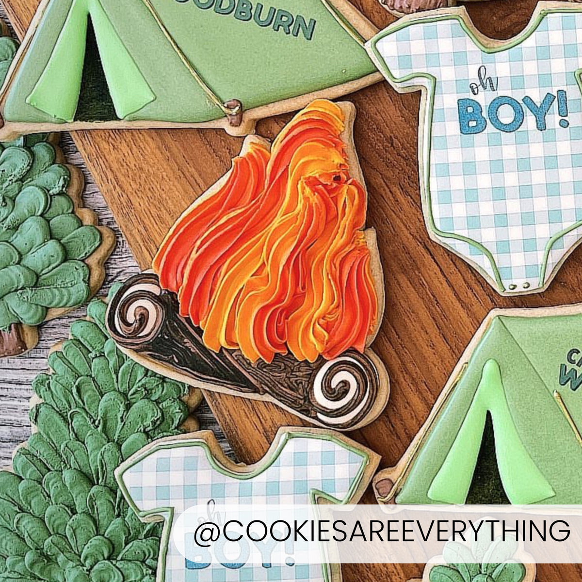 Campfire – Cookie Cutter &amp; Stencil Set