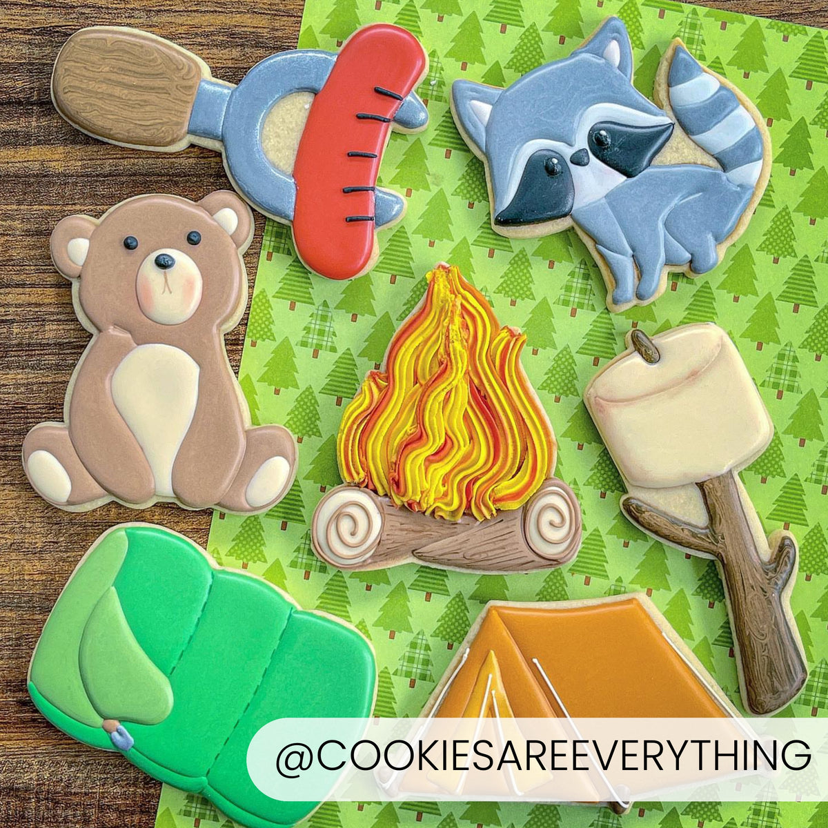 Campfire – Cookie Cutter &amp; Stencil Set