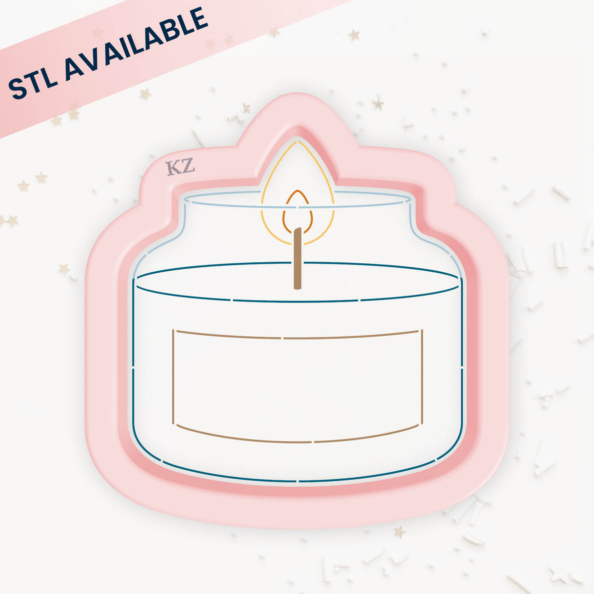 Cookie Cutters Jar Candle Cutter/Stencil