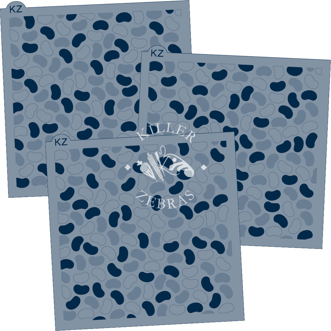 5.5 x 5.5 Stencil Jelly Beans – Layered Cookie Stencil