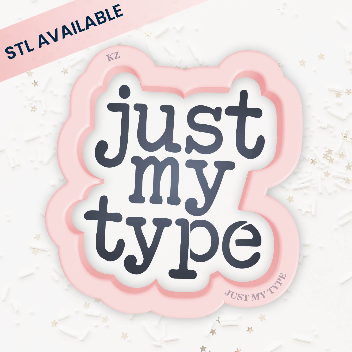 Cookie Cutters Just My Type – Cookie Cutter & Stencil Set