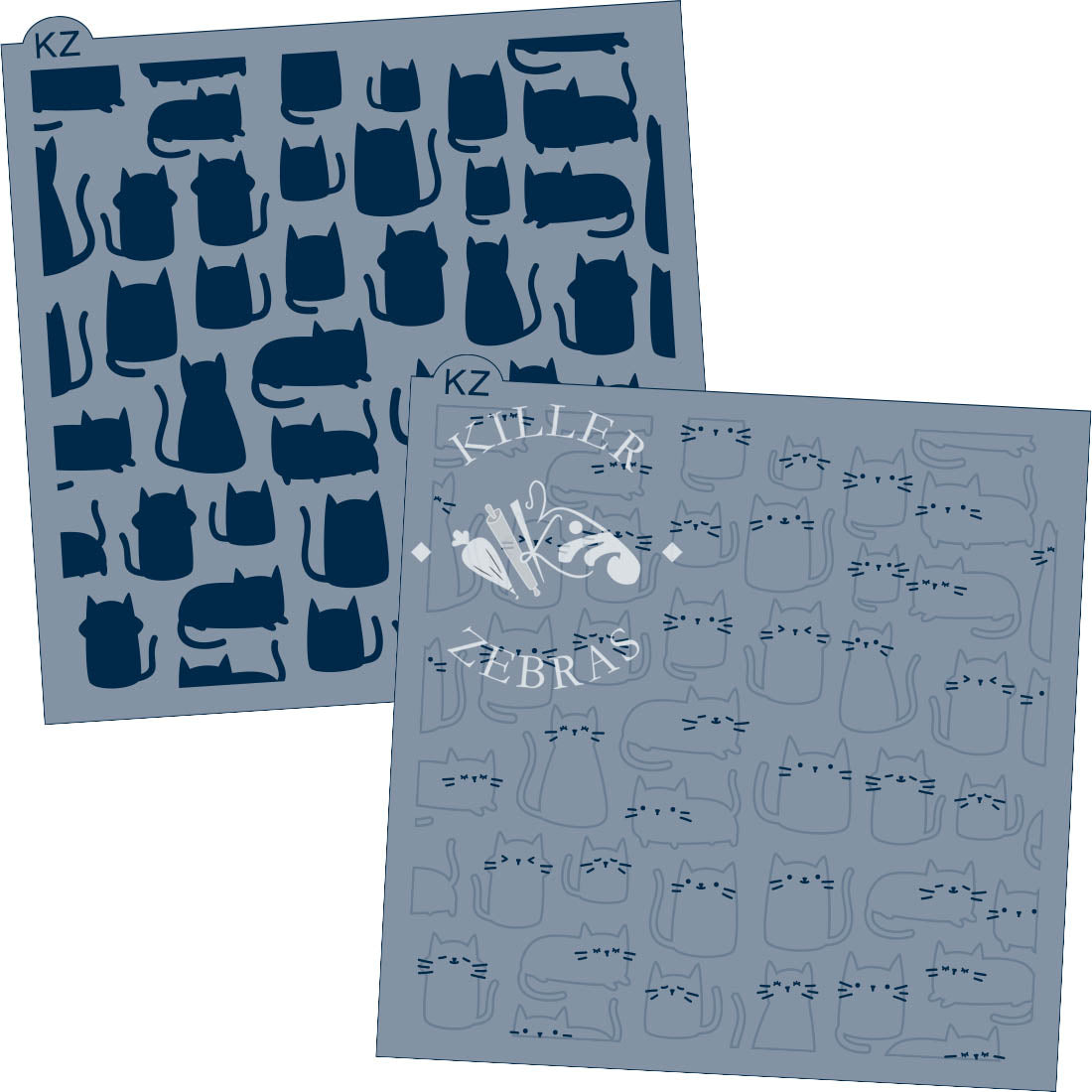 Kittens – Layered Cookie Stencil