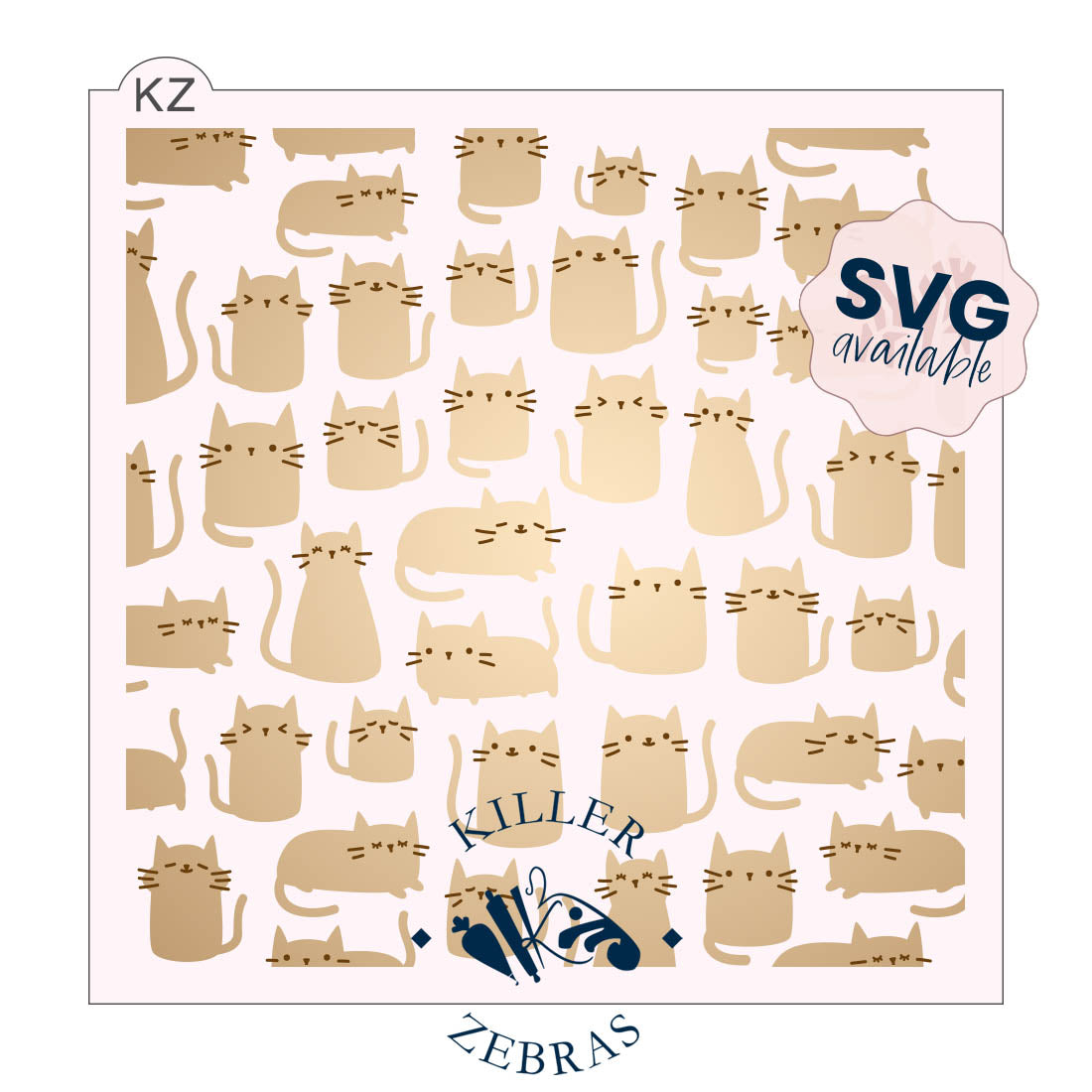 Kittens – Layered Cookie Stencil