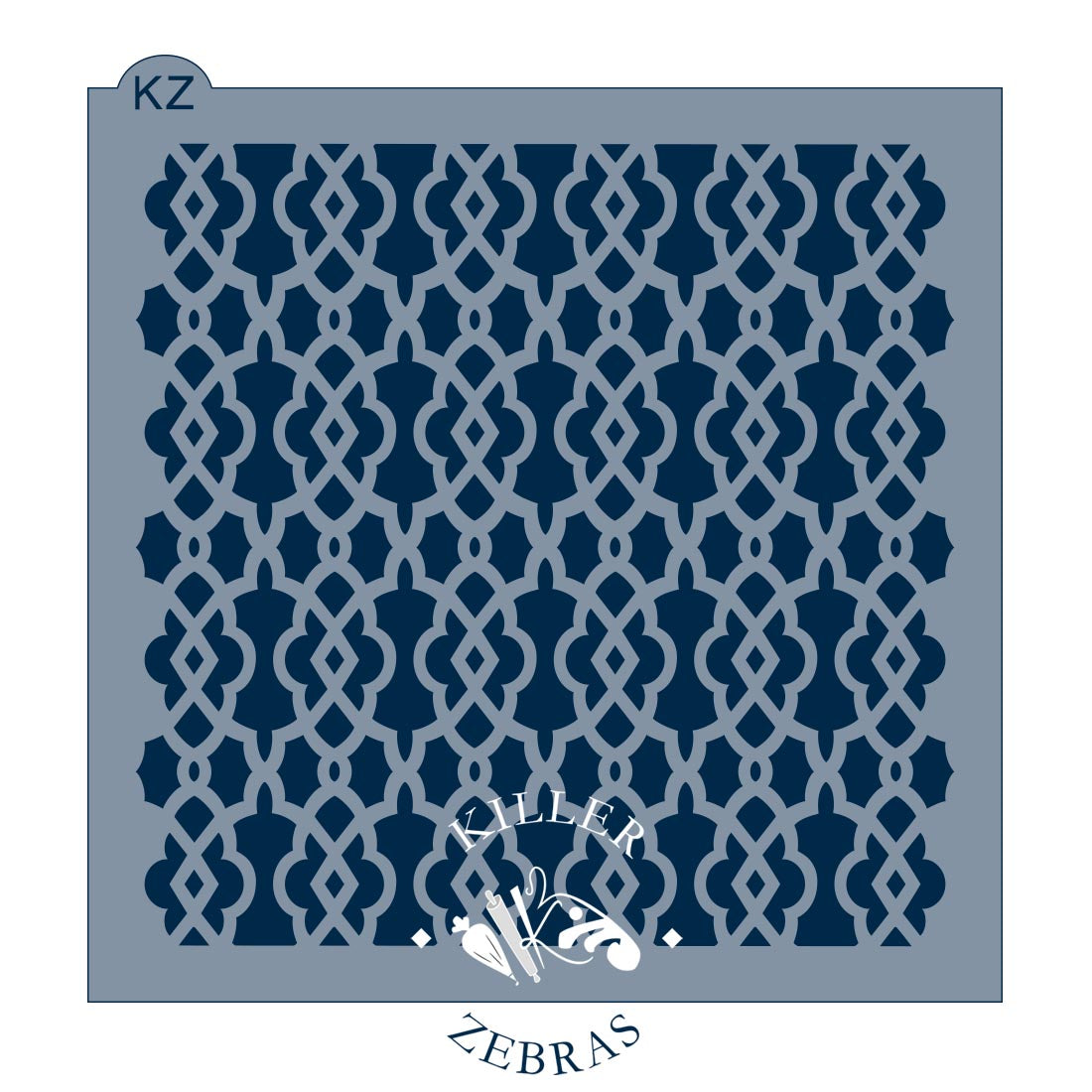 5.5 x 5.5 Stencil Lace Trellis Stencil