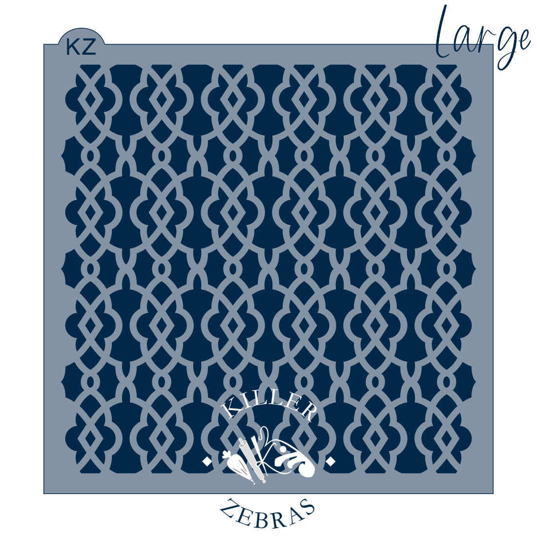 5.5 x 5.5 Stencil Lace Trellis – Cookie Stencil