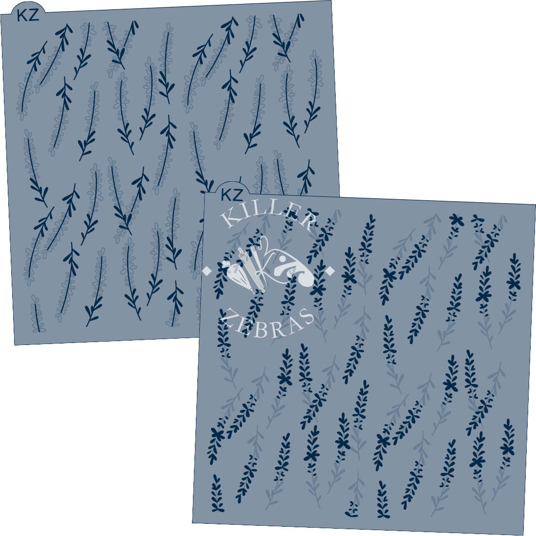 5.5 x 5.5 Stencil Lavender – Layered Cookie Stencil