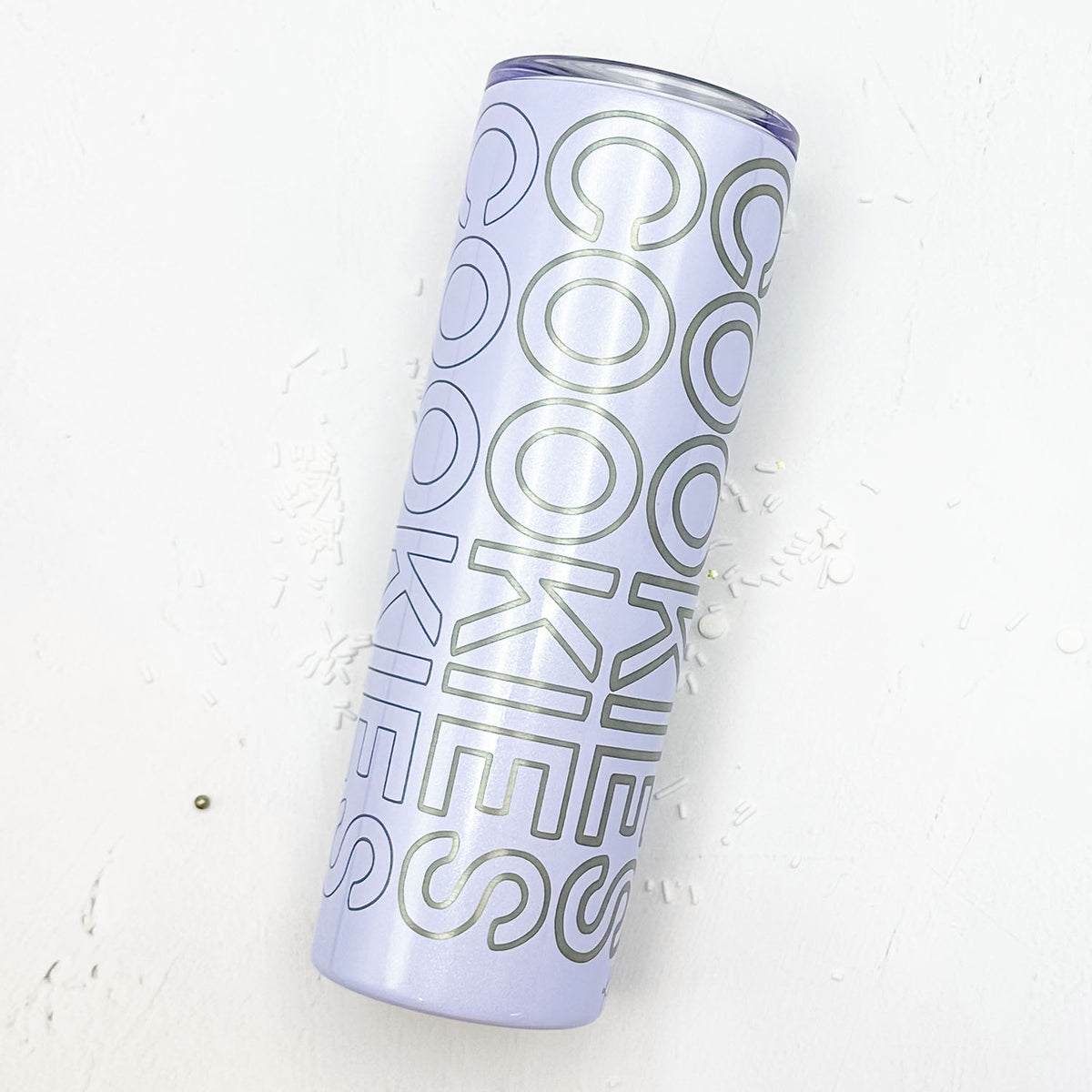 Tumbler Lilac Glitter Stainless Steel 20 oz. Tumbler