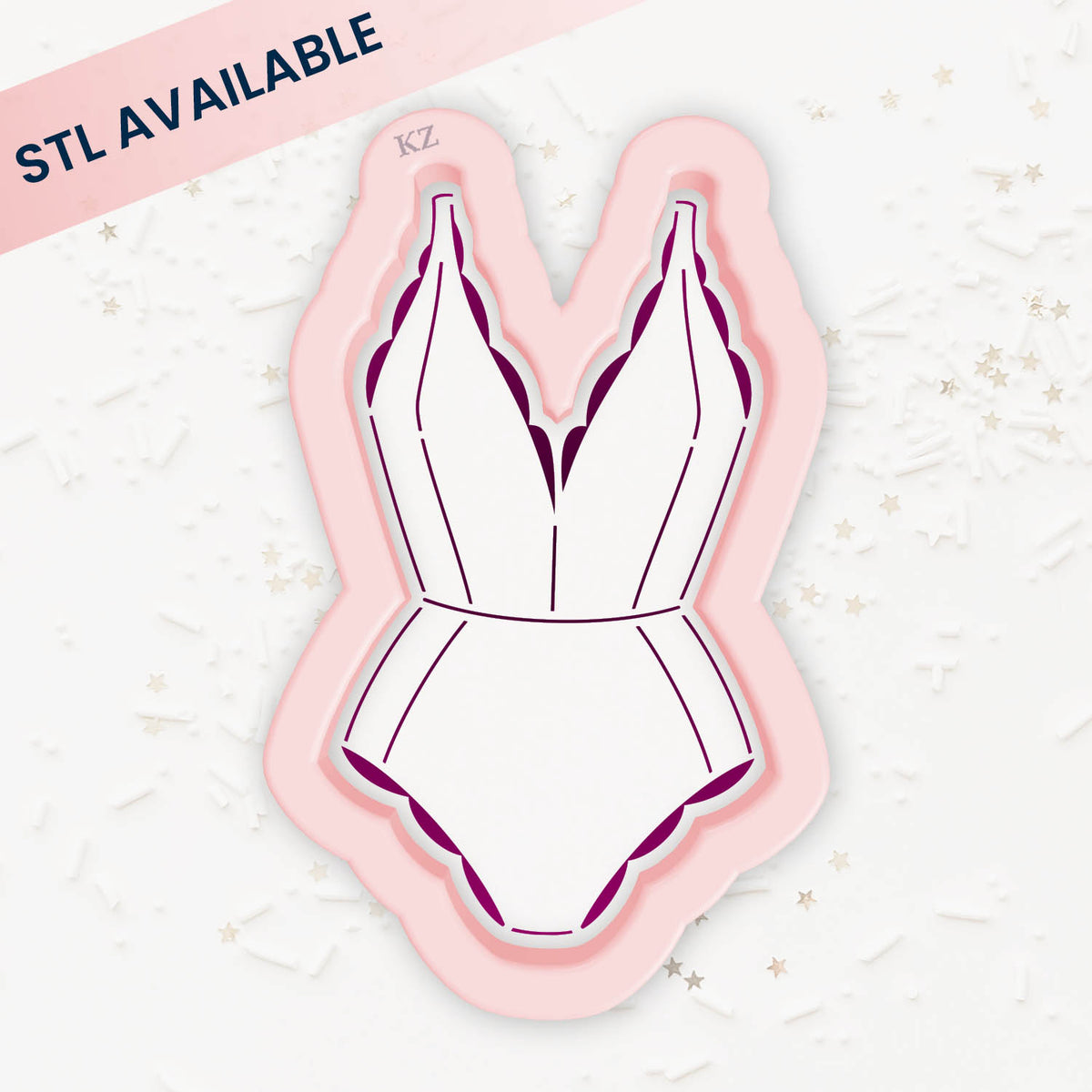 Cookie Cutters Lingerie (Style 1) – Cookie Cutter &amp; Stencil Set