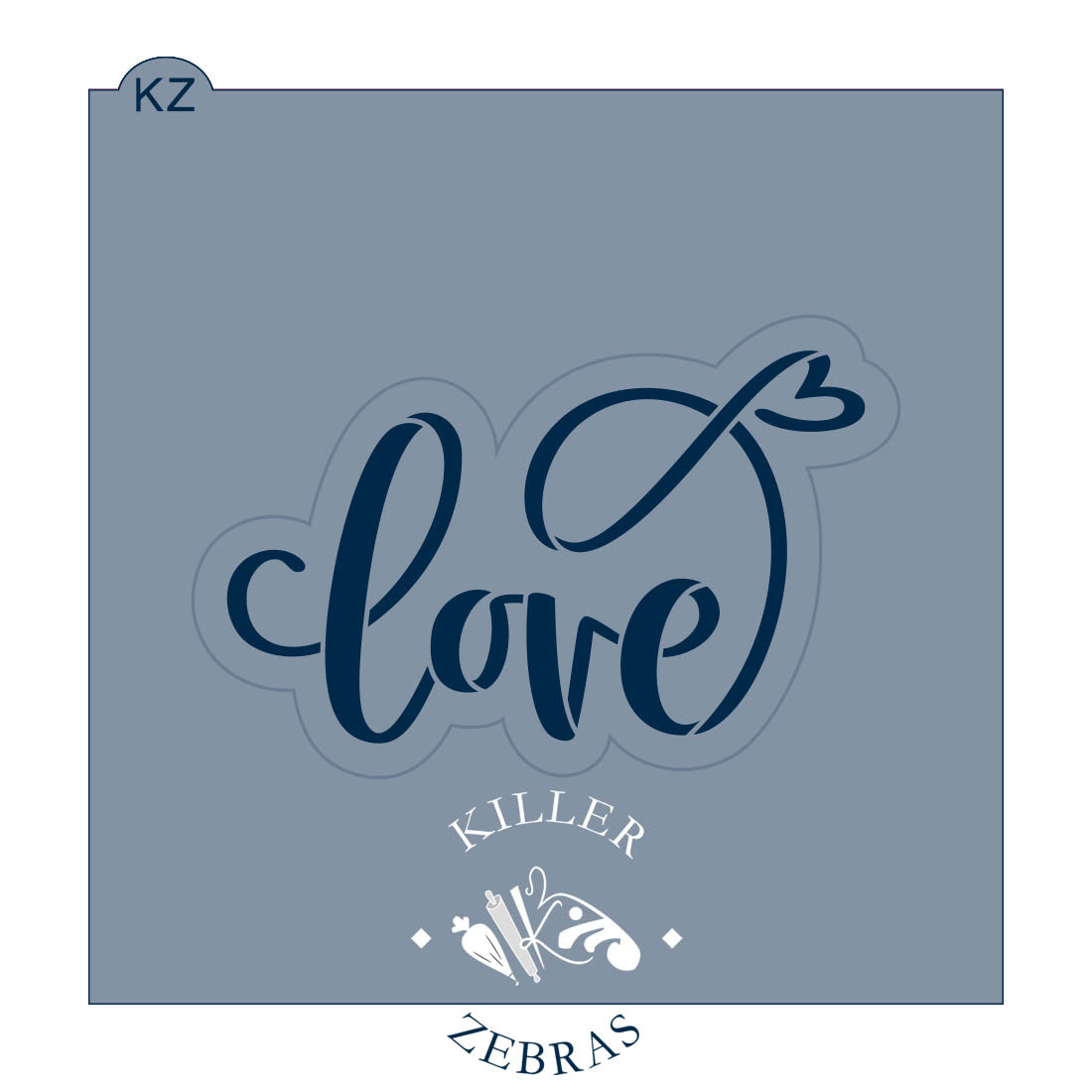 Cookie Cutters Love (Style 1) Hand Lettered