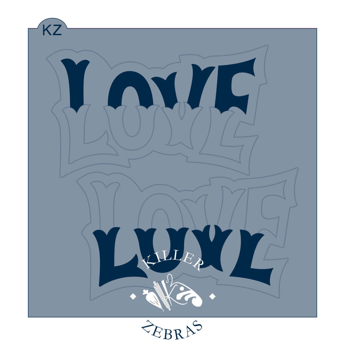 Cookie Cutters Love (Style 2) Lettered