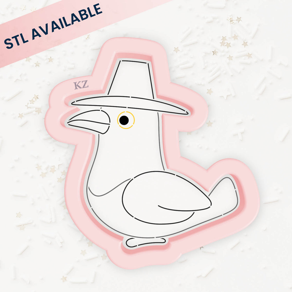 Cookie Cutters Magpie with Hat Cutter/Stencil