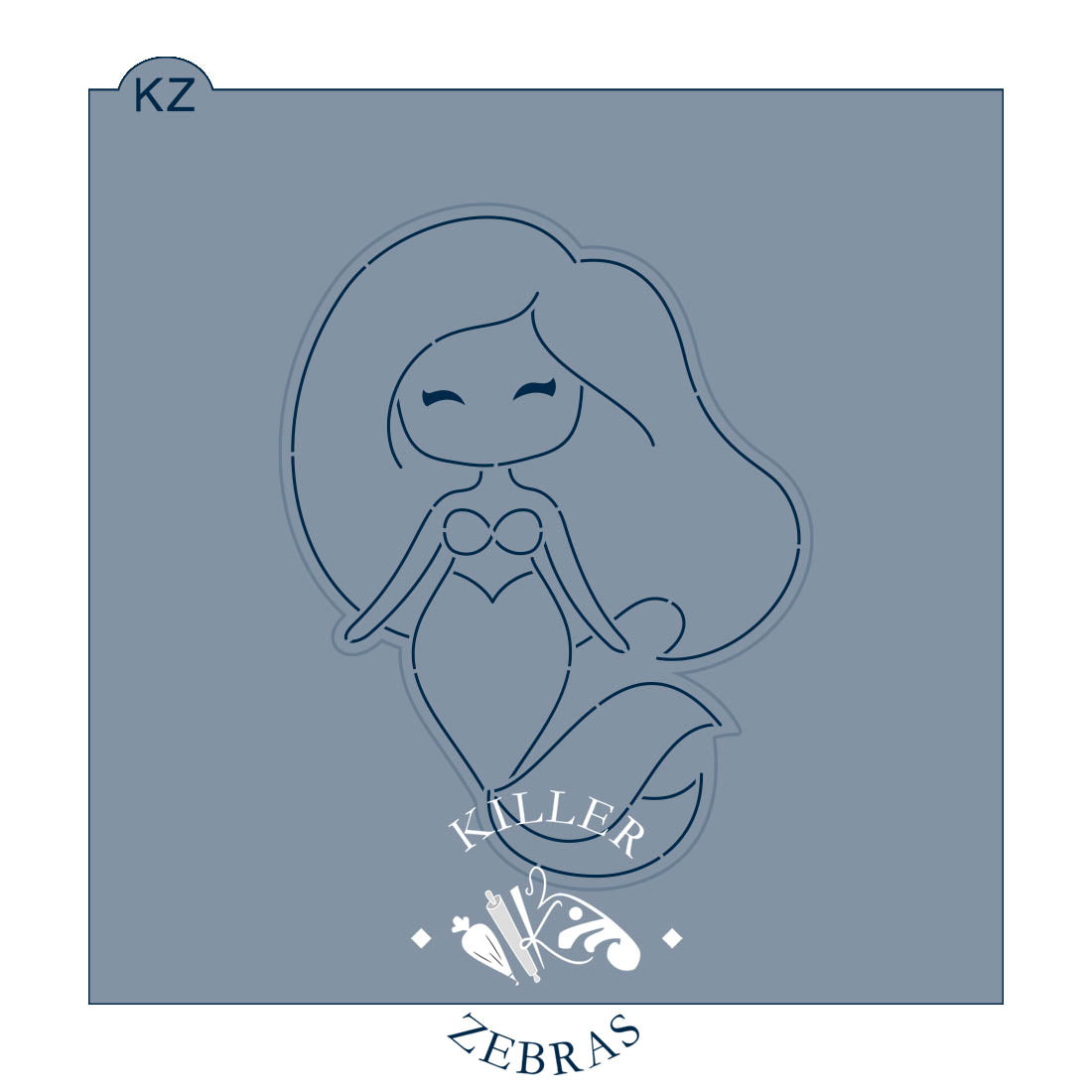 Cookie Cutters Mermaids Cutter/Stencil Set of 3