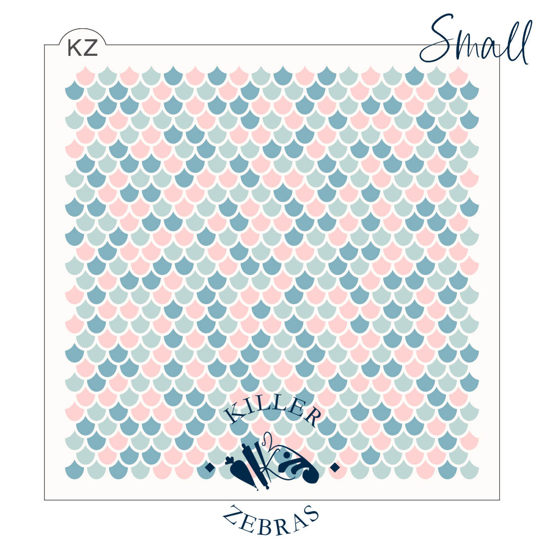 5.5 x 5.5 Stencil Mermaid – Layered Cookie Stencil