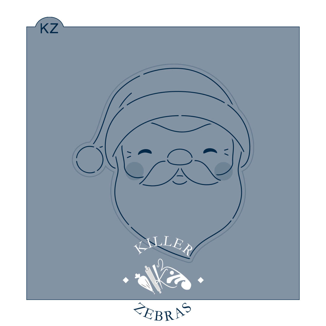 Cookie Cutters Merry Santa Cutter/Stencil