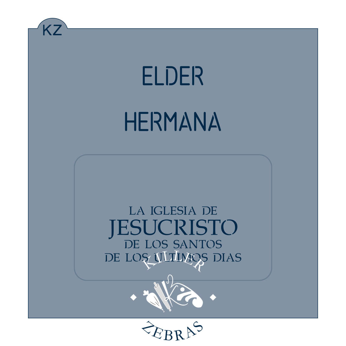 Cookie Cutters LDS Missionary Tag Cutter/Stencil