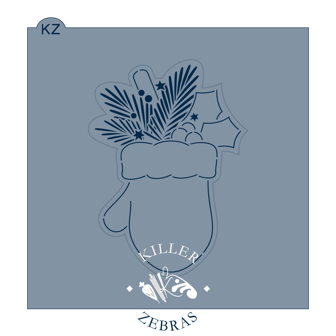 Cookie Cutters Mitten with Branches Cutter/Stencil