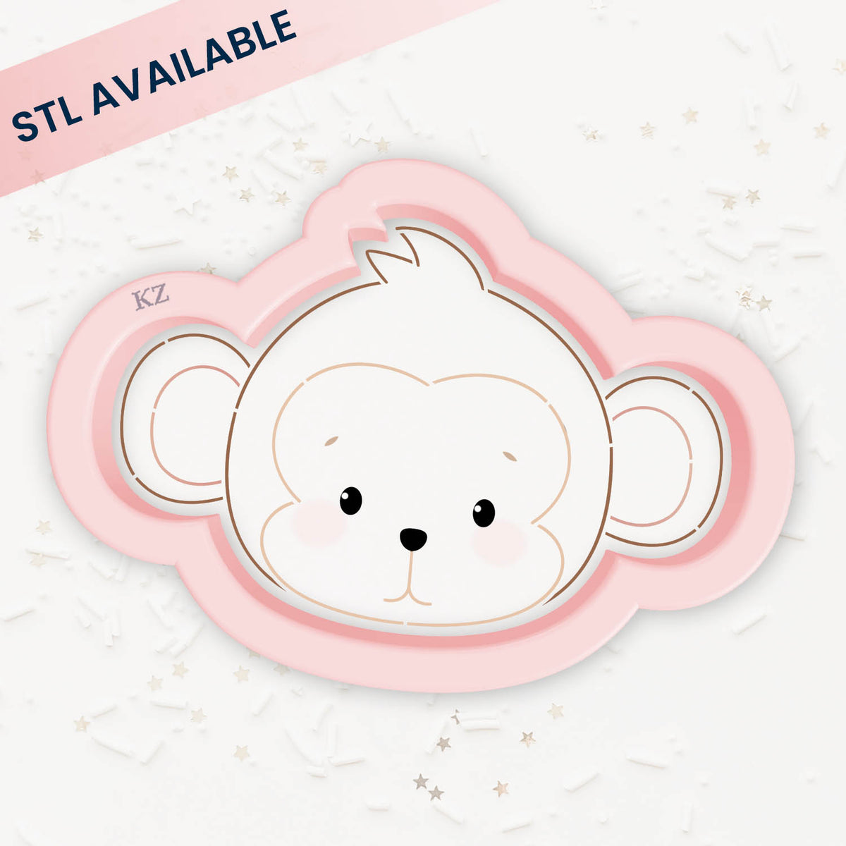 Cookie Cutters Monkey – Cookie Cutter &amp; Stencil Set