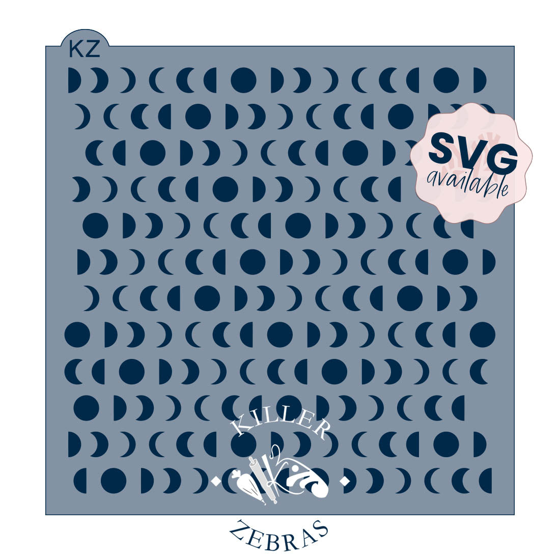 Moon Phases – Cookie Stencil