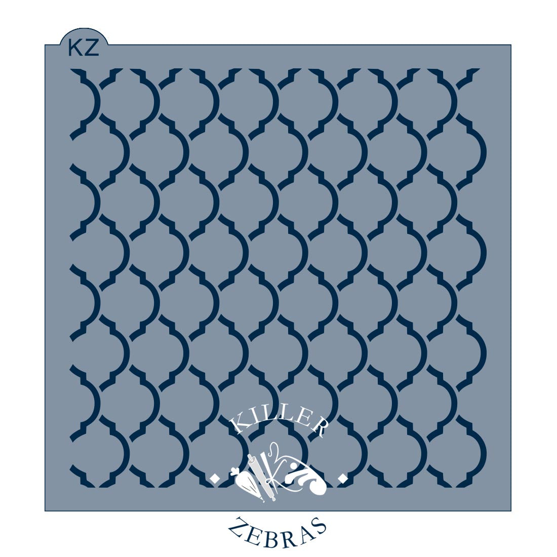 5.5 x 5.5 Stencil Moroccan Trellis Stencil