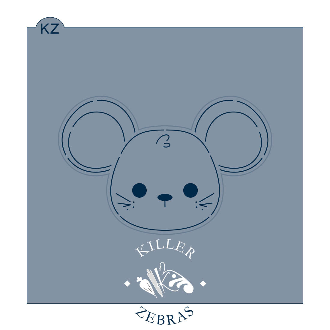 Cookie Cutters Mouse Head Cutter/Stencil