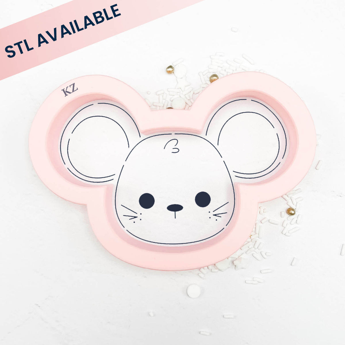 Cookie Cutters Mouse Head Cutter/Stencil