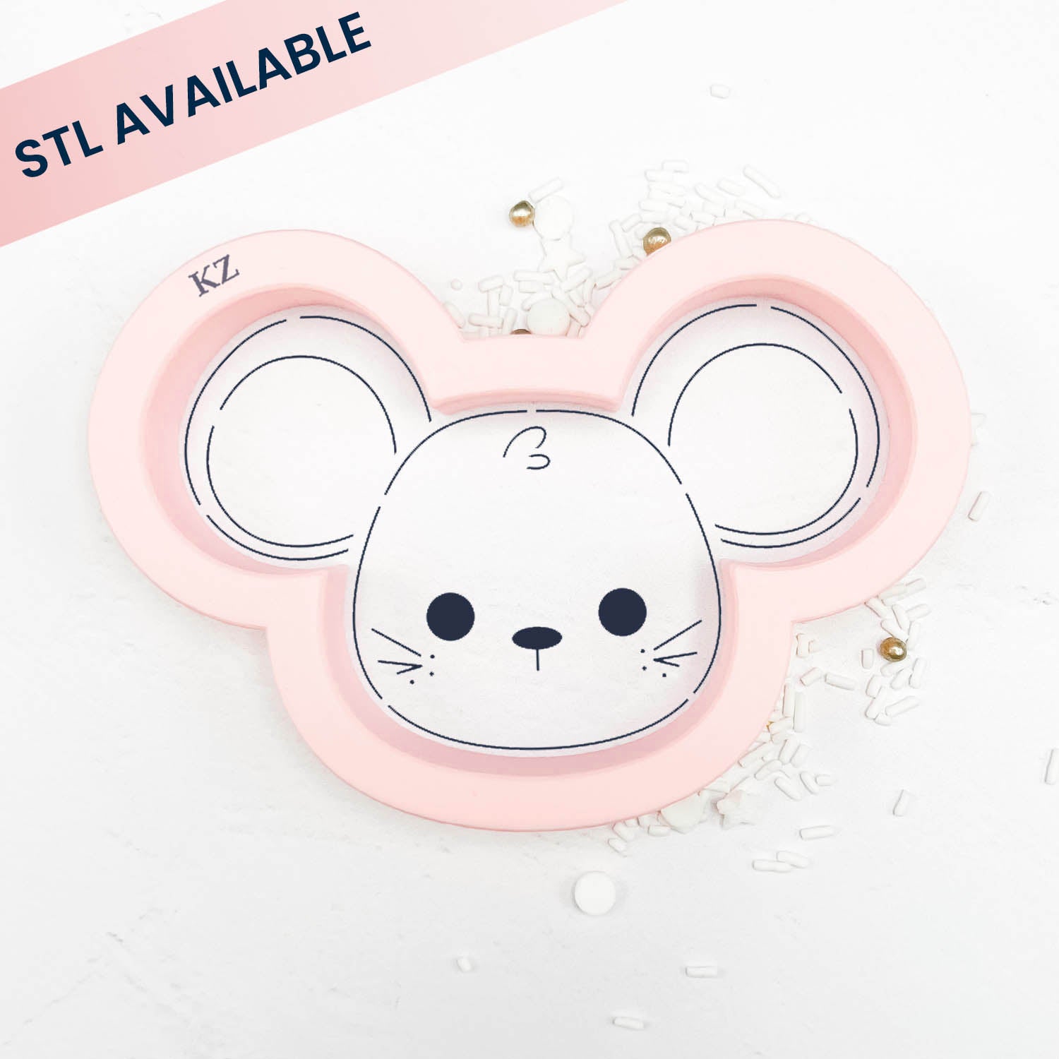 Cookie Cutters Mouse Head Cutter/Stencil