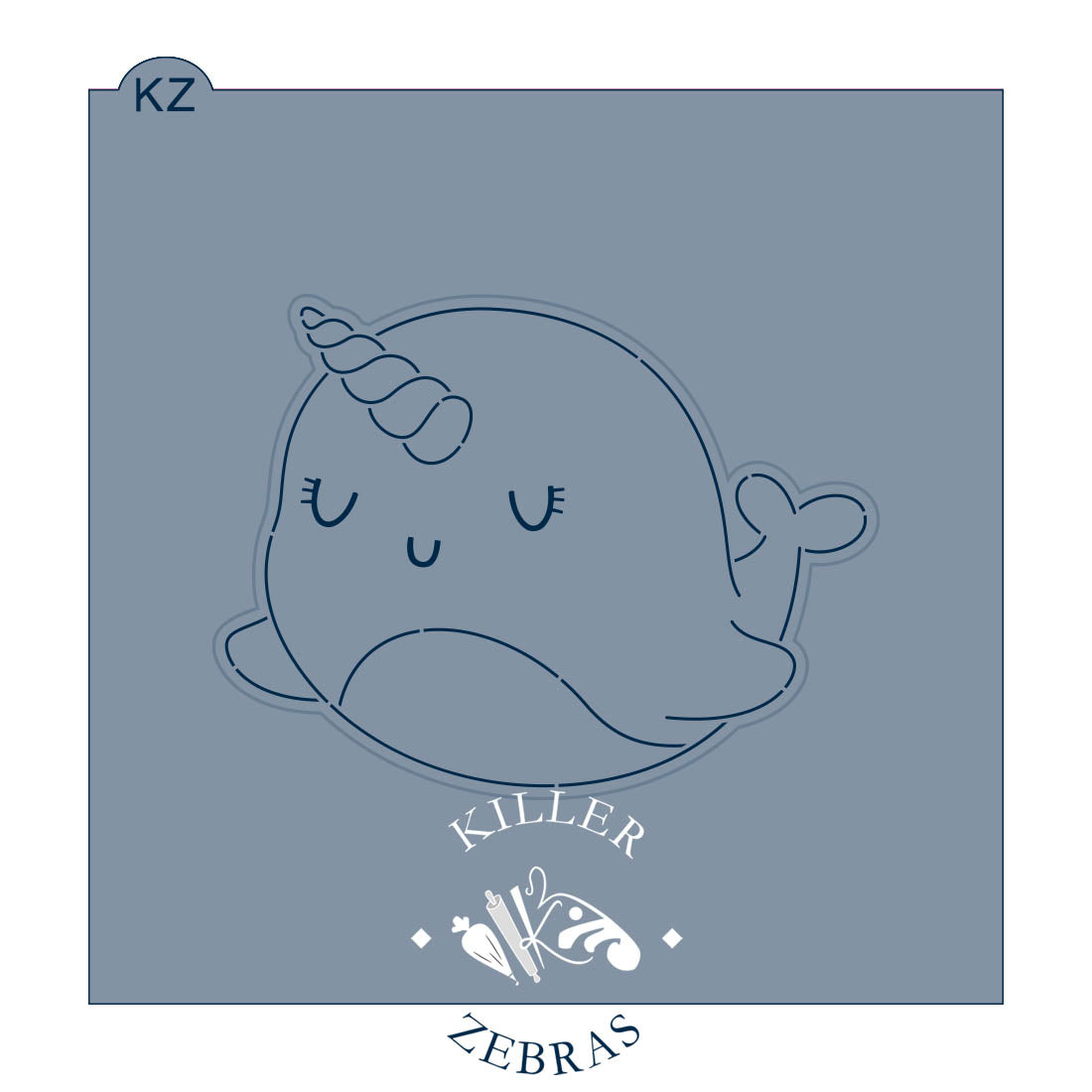 Cookie Cutters Narwhal Cutter/Stencil