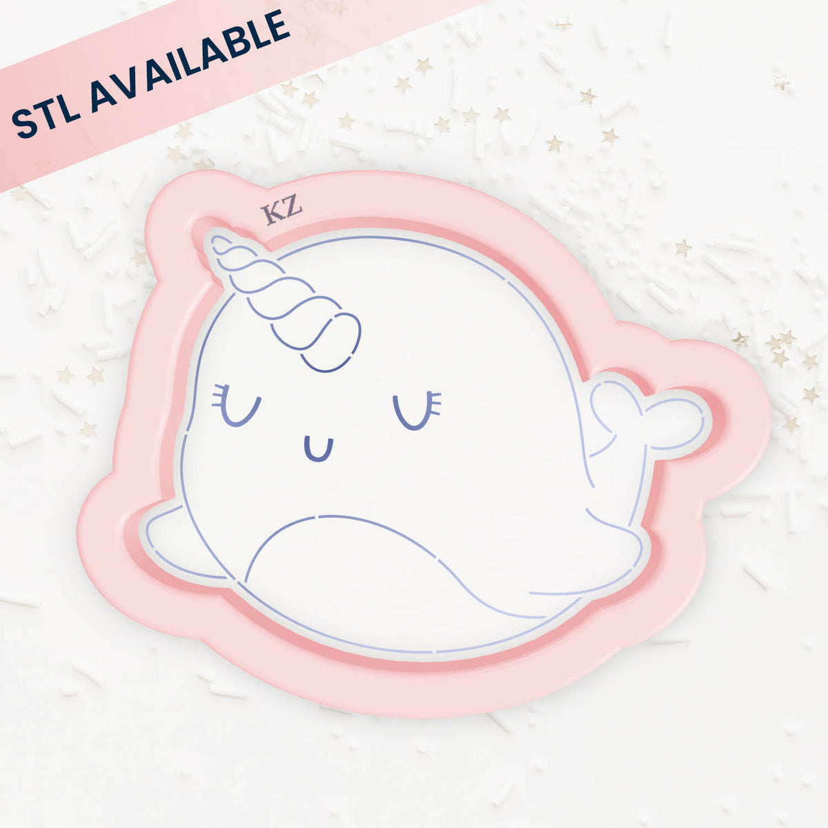 Cookie Cutters Narwhal Cutter/Stencil