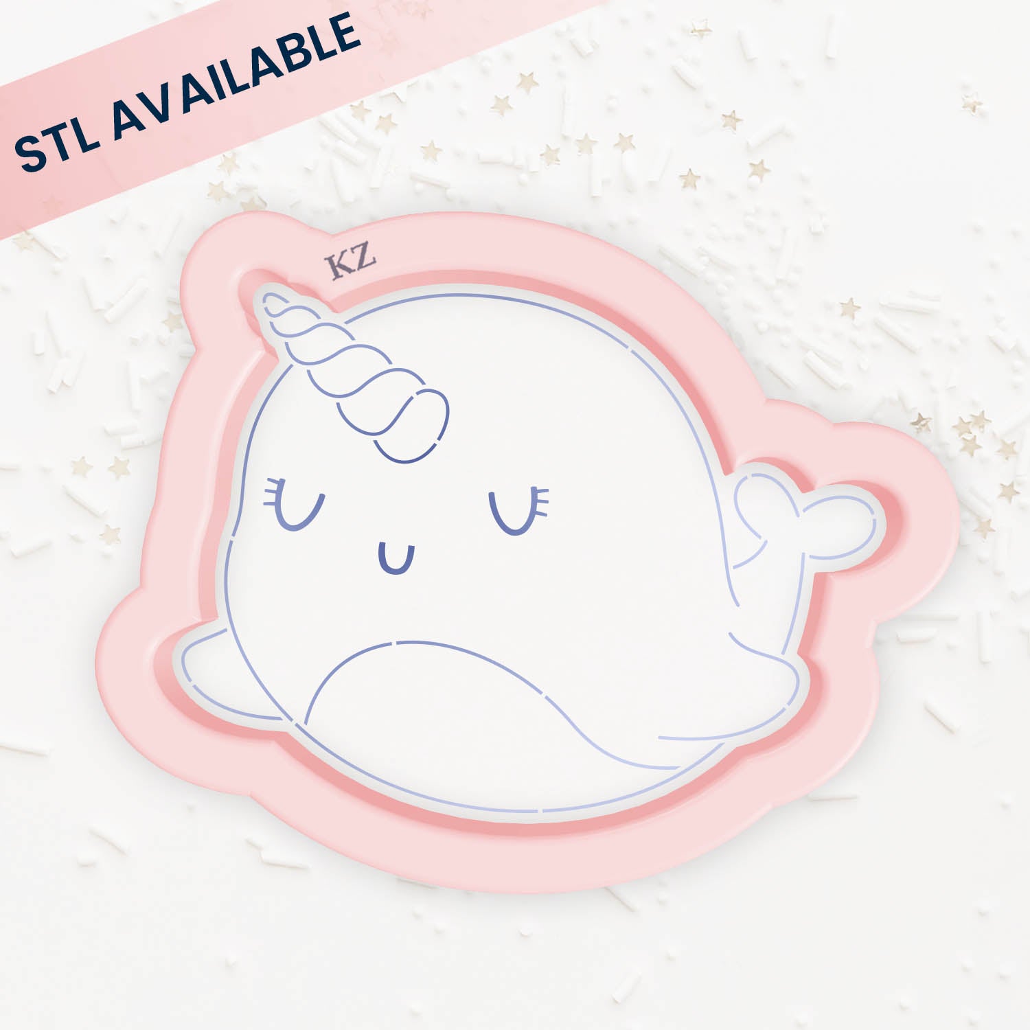 Cookie Cutters Narwhal Cutter/Stencil