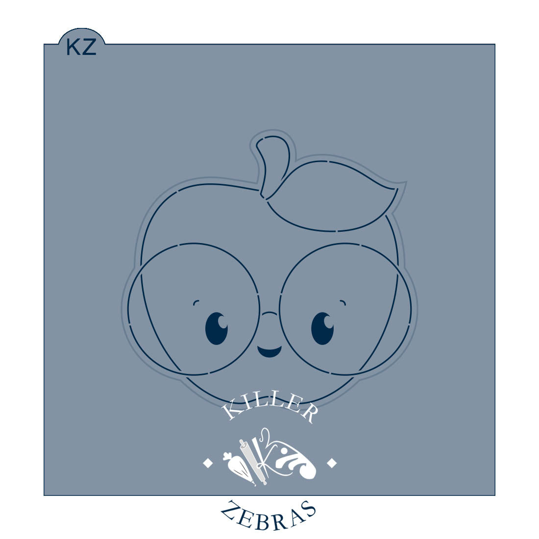 Cookie Cutters Nerdy Apple – Cookie Cutter & Stencil Set