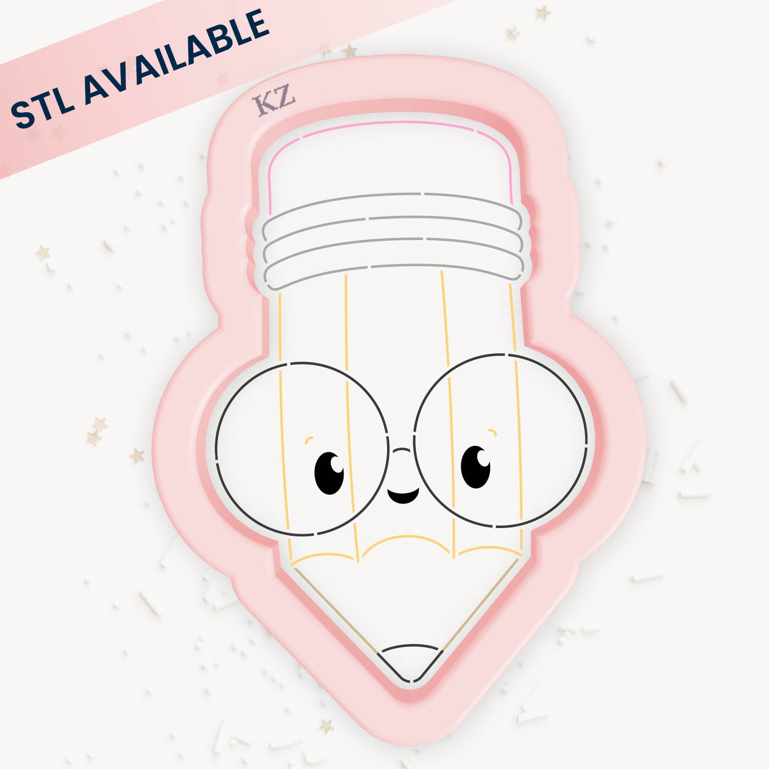 Cookie Cutters Nerdy Pencil – Cookie Cutter & Stencil Set