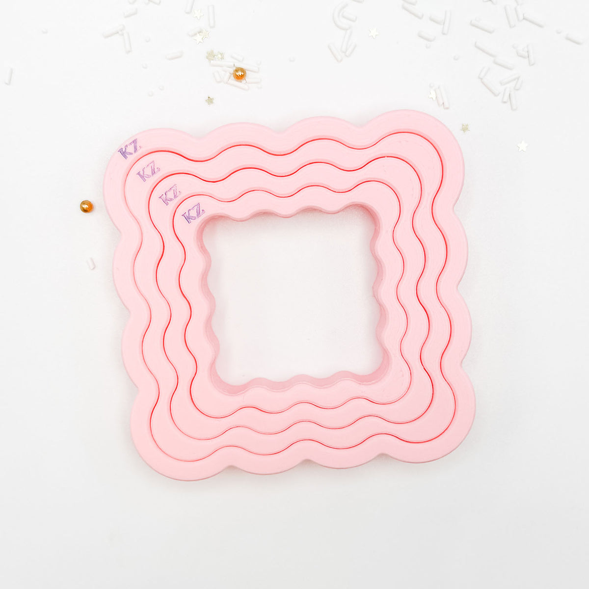 Cookie Cutters Nesting Wavy Squares Cutter Set