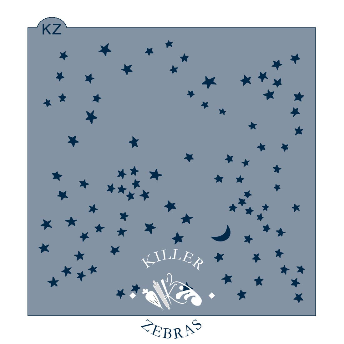 5.5 x 5.5 Stencil Night Sky Stencil
