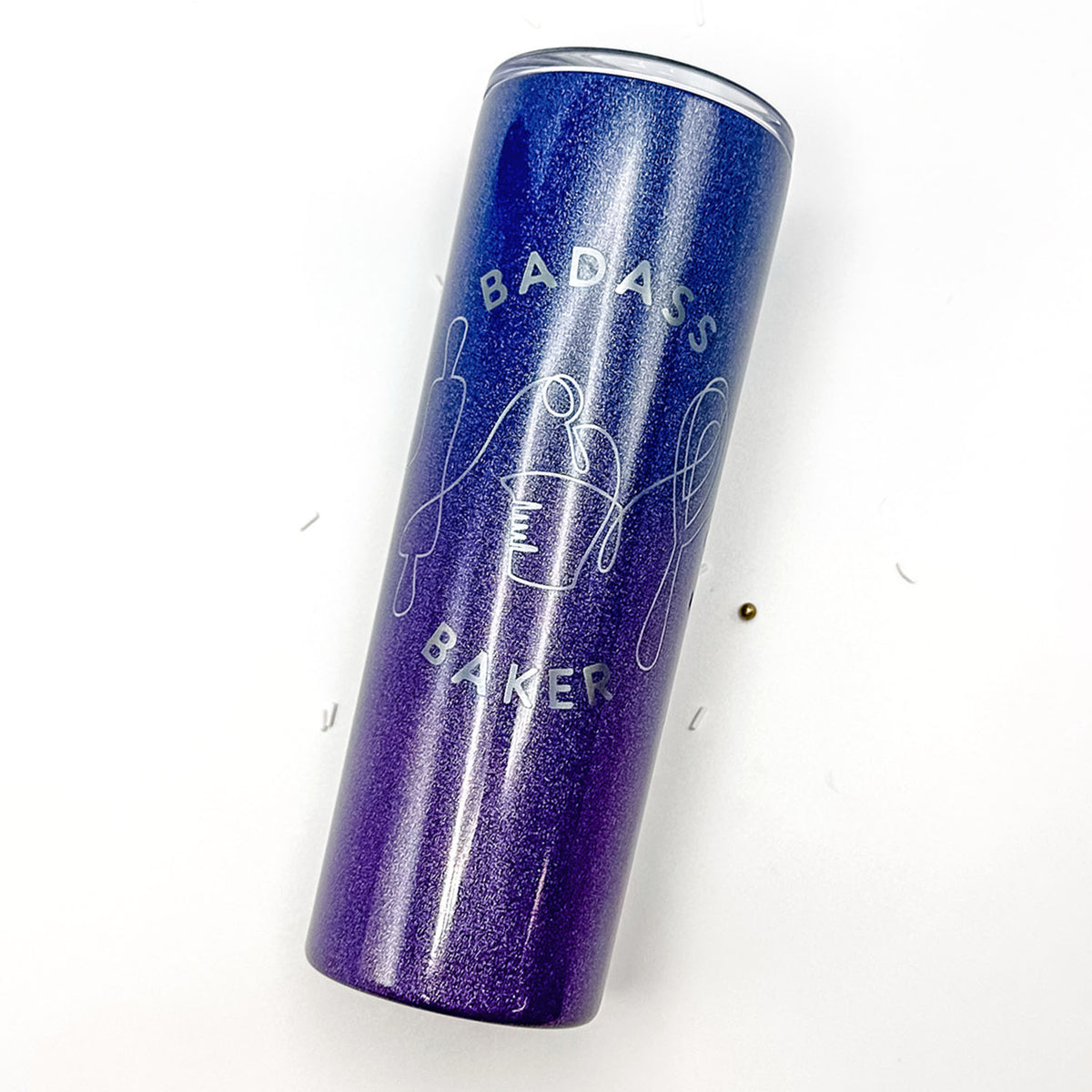 Tumbler Night Shade Glitter Stainless Steel 20 oz. Tumbler