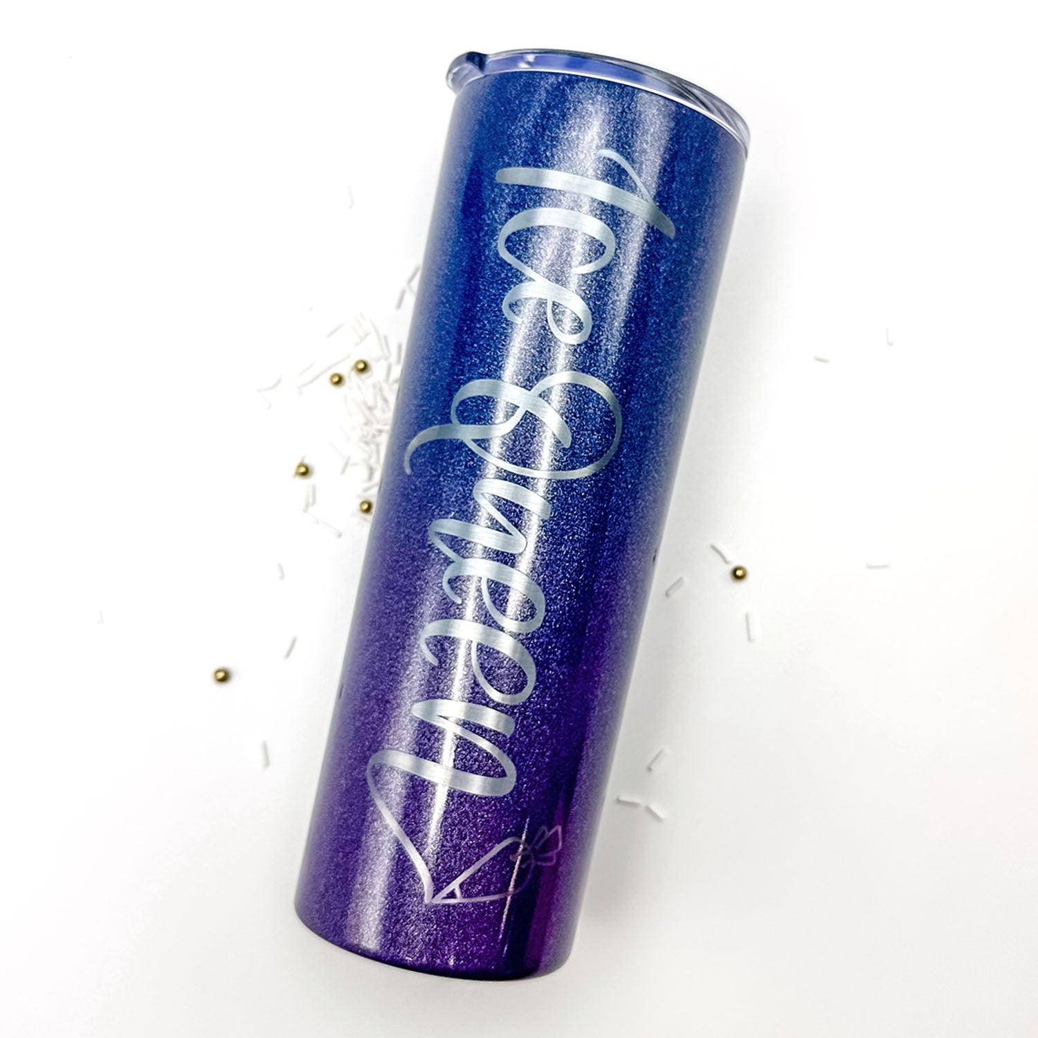 Tumbler Night Shade Glitter Stainless Steel 20 oz. Tumbler