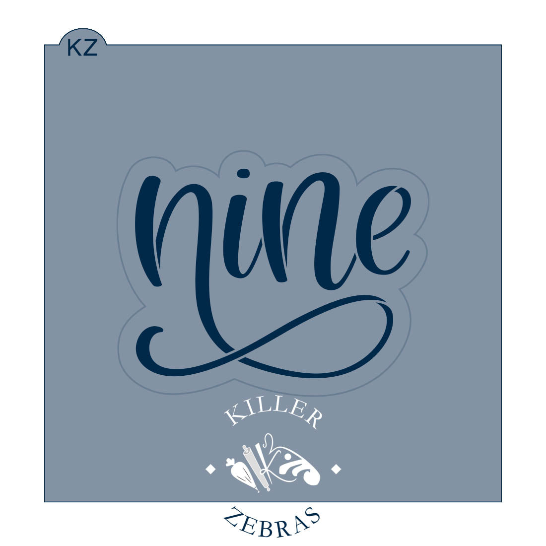 Cookie Cutters Nine – Cookie Cutter &amp; Stencil Set