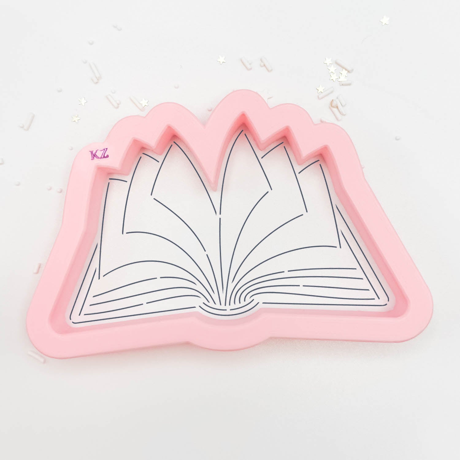 Open Book Pages Cutter/Stencil
