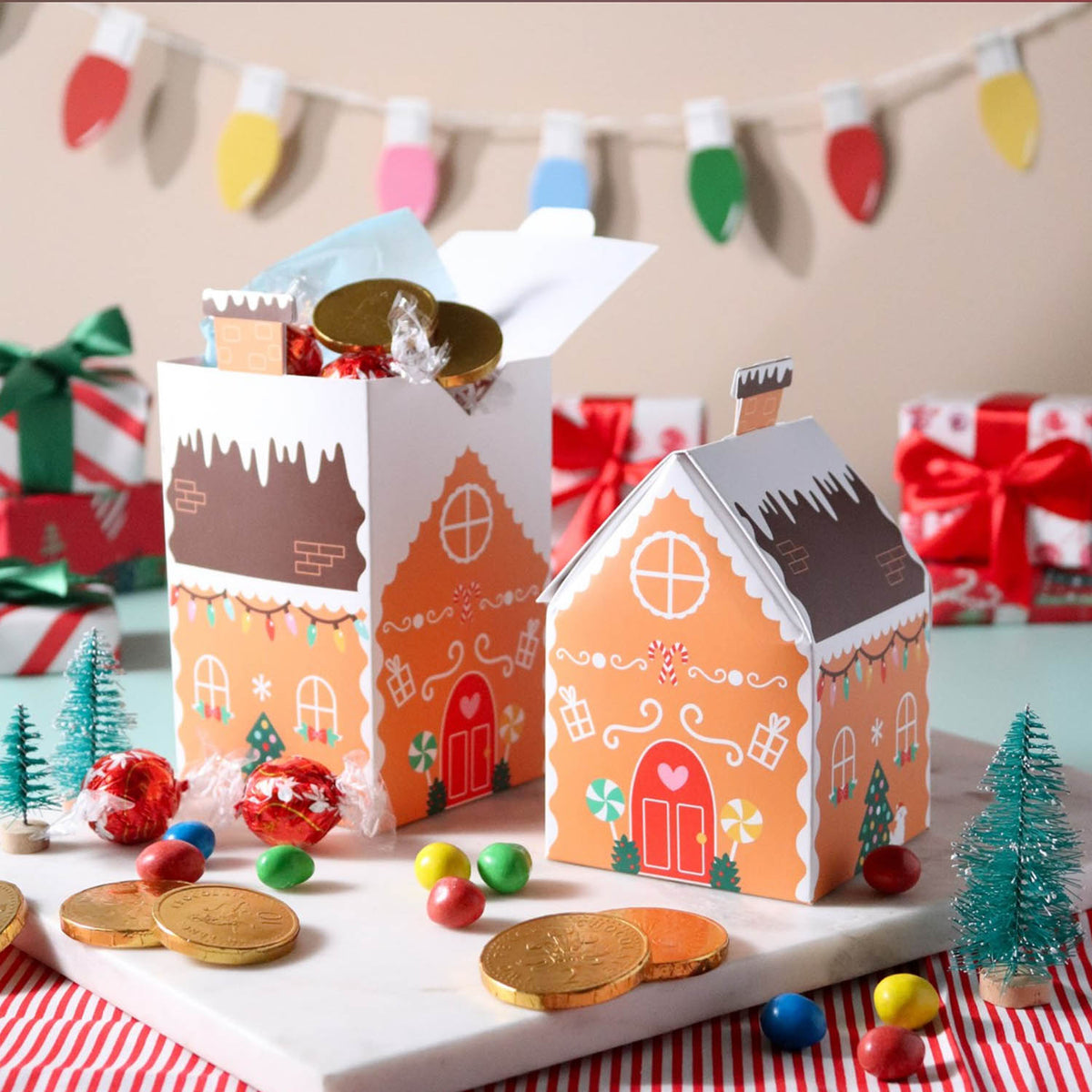 Supplies Christmas Treat Boxes - Gingerbread Houses