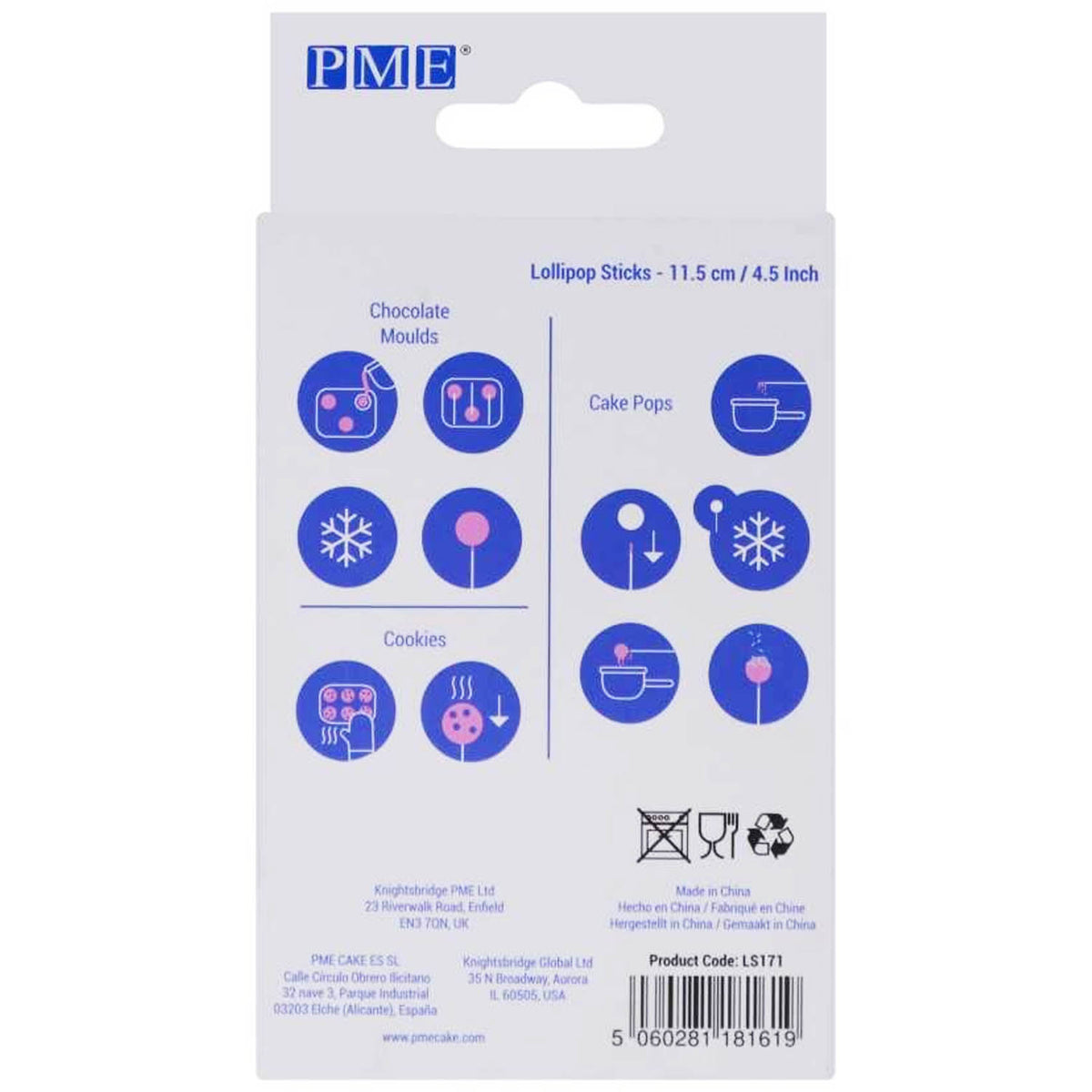 Supplies PME Lollipop Sticks - 4.5&quot; - 50/PKG