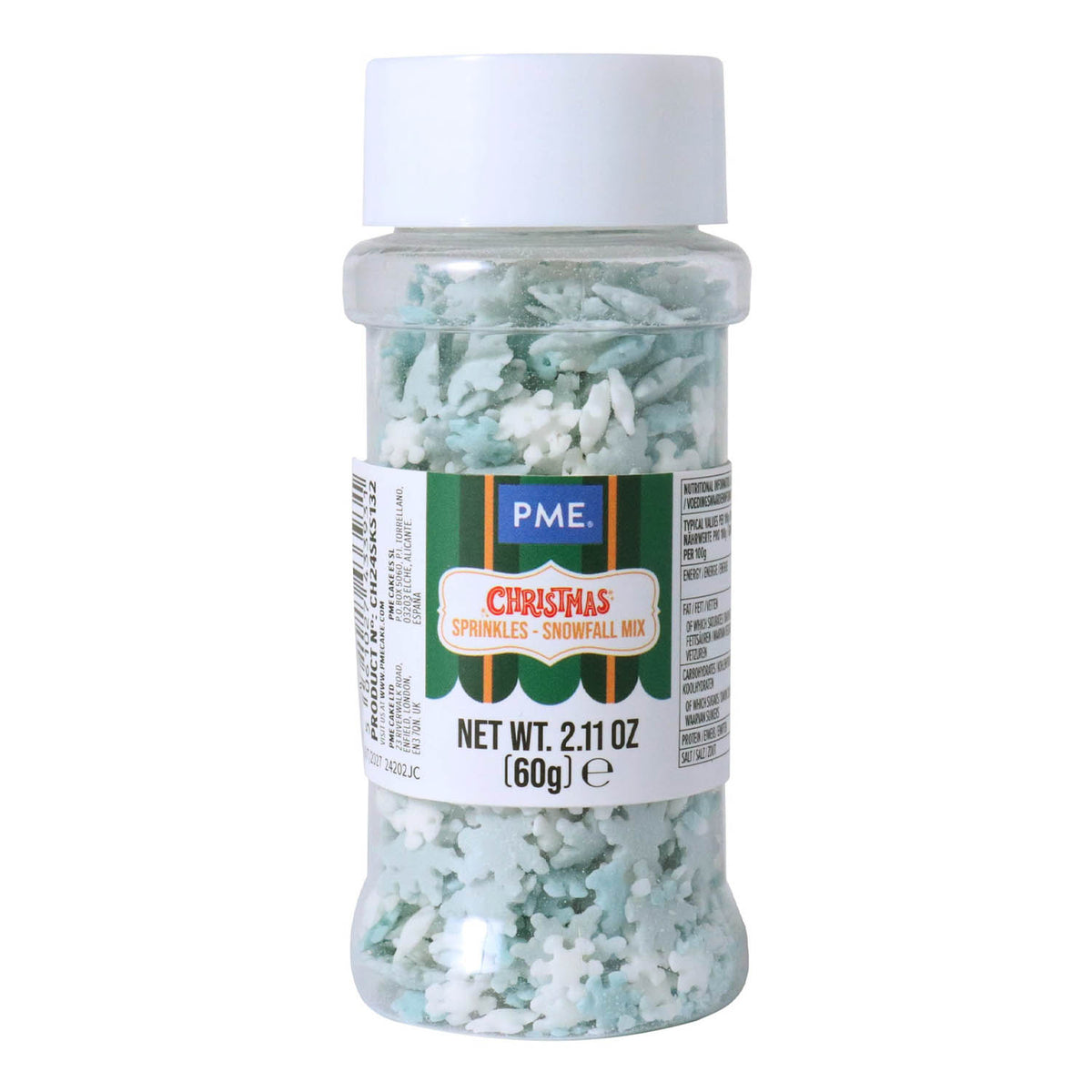 Sprinkles PME Holiday Sprinkles - Snowfall