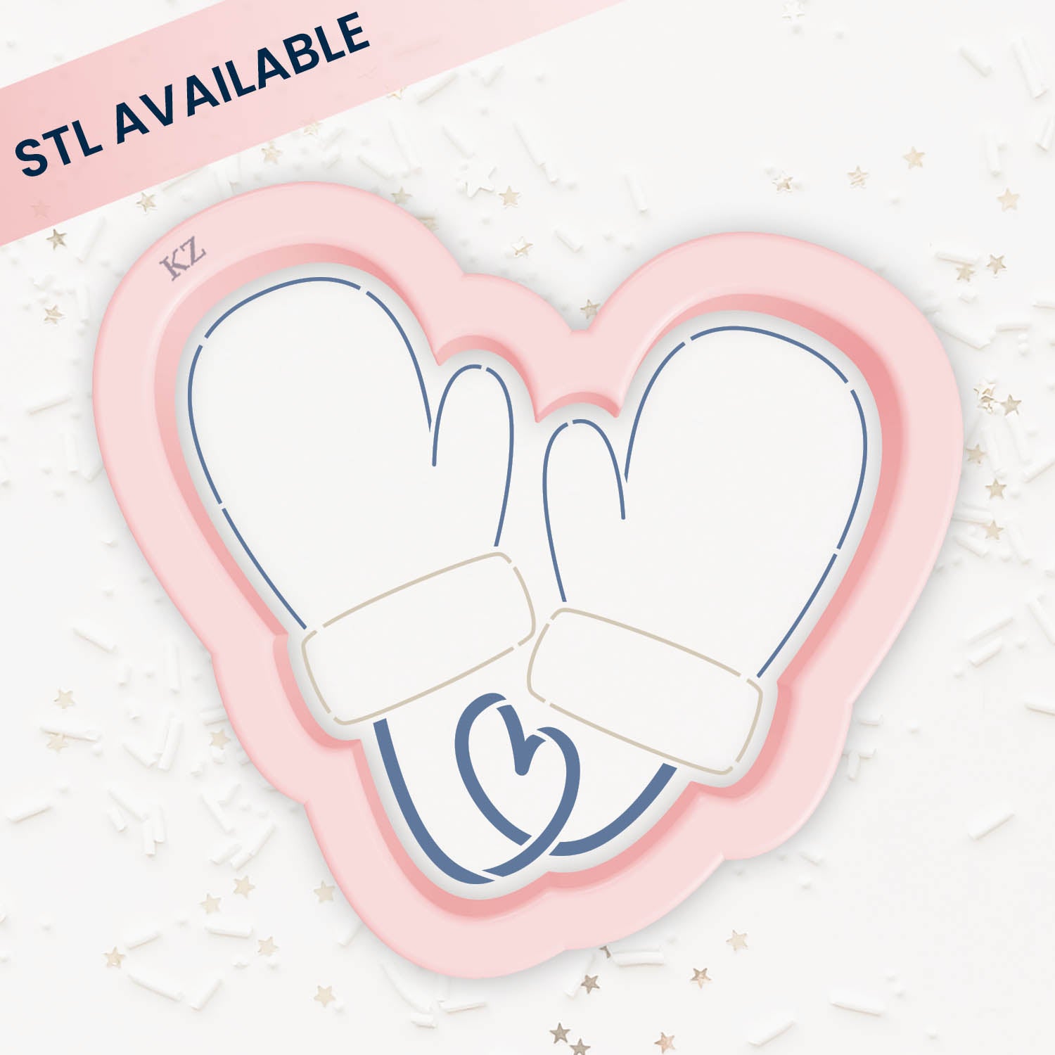 Cookie Cutters Pair of Mittens – Cookie Cutter & Stencil Set