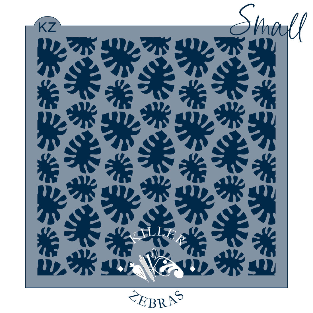 5.5 x 5.5 Stencil Palm Leaves – Cookie Stencil